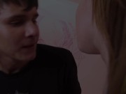 Sexy Gorgeous Coed Anis In Skirt Nailed By Some Lucky Horny Guy On Bed! 1/16