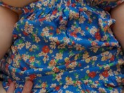 Sex with Big Boobs Babe in Cute Sundress for Very Lucky Guy 11/16