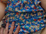 Sex with Big Boobs Babe in Cute Sundress for Very Lucky Guy 8/16