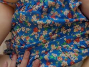 Sex with Big Boobs Babe in Cute Sundress for Very Lucky Guy 9/16