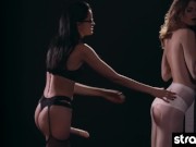 Hot lesbians play kinky doctor and nurse games with a strapon 13/16