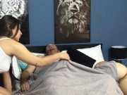 My boyfriend puts his cock in me after fucking my best friend 1/16