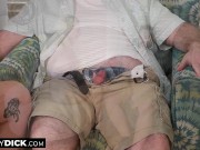 A hot blonde gets a foot rub before she sees his tiny dick 13/16