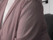 Big natural soft saggy tits of a mature BBW milf. 1/16