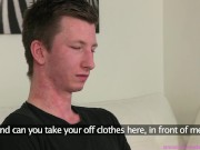 Fake Female Agent young guy wants to be a porn star but accidentally creampies the sexy casting agent 3/16