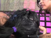 Stunning Trans Having Steamy Threesome 15/16