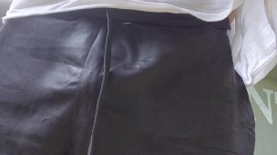 Couldn't hold it I crouched down and pissed my shorts