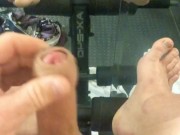 spitting on my cock & cum cleanup 13/16