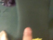 spitting on my cock & cum cleanup 14/16