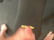 spitting on my cock & cum cleanup 15/16