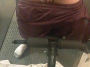 spitting on my cock & cum cleanup 2/16