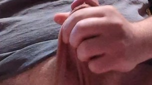 Jerking my fat little cock until I bust