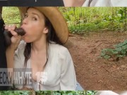 Country girl loves sucking the cum from thick chocolate 🍫 dick 13/16