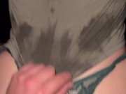 Fucked in the car and outdoors! Hot dialogue with my best friend