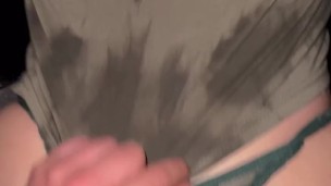 Fucked in the car and outdoors! Hot dialogue with my best friend