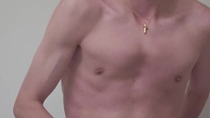 Relaxing Masturbation Session in the Restroom