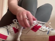 ASMR | Oily footjob from your girlfriend after a workout 1/16