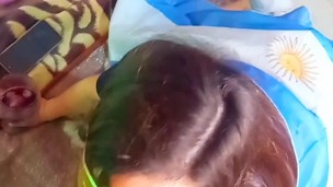 MI HERMANASTRA VIENE A VER EL PARTIDO A CASA. COPA AMERICA 2024. BIG ASS. SEXO ANAL