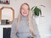 Ersties - Cute Blonde Babe Gets Off While Using a Vibrator 12/16