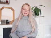 Ersties - Cute Blonde Babe Gets Off While Using a Vibrator 6/16