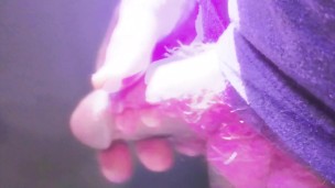 Touching my little cock in the sunlight to edge