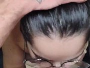 Acabei de sair do banho e a White Moon ja veio de boca no pau pra levar uma gozada - White Wolf OFC 14/16