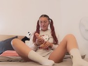 Daddy's girl roleplay: taking my own virginity for him 2/16