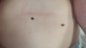 Hot Girl with Big Bouncing Tits Fucking Clothed