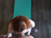 Step mom eating cum interrupted yoga 6/16