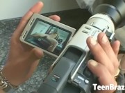 This sexy Blonde Brazilian Teen Girl thinks today is just a standard Bikini Photoshoot however it quickly turns into a hardco 2/16