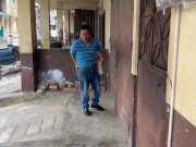 BIG ASS STEPDAUGHTER GETS TRAPPED AND HER PERVERT OLD STEPDAD SUCKS AND FUCKS HER PUSSY. 4/16