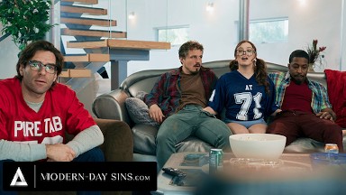 MODERN-DAY SINS - Naughty Teen Leana Lovings Has Sneaky Sex With Stepdad's Buddies Behind His Back