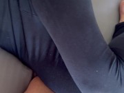 I caress his balls and I realize that there is still a little sperm inside to extract 2/16