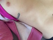 I caress his balls and I realize that there is still a little sperm inside to extract 4/16