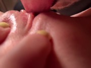 Stepbrother, help me cum with your tongue! 8/16