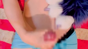 furry boy mastarbate with paw uwu (mosaic)