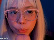 Sloppy deepthroat with saliva and milk facial 💦 3/16