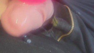 Cum with wand outside handsfree