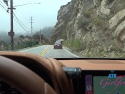 Date and kicking it with sexy exotic pornstar Ameena Green who loves giving road head POV 3/16