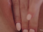 WOWGIRLS Beautiful model Mila Azul rubbing her big tits and pussy in this amazing solo video 15/16