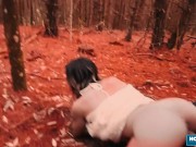 Sexy Scarlett Taylor gives lover a wild blowjob while driving 13/16