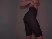 my college ROOMMATE came in after sports practice and SEDUCED ME with HER juicy ASS! 3/16