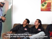 MILF pelirroja venezolana hace pasar casting a 3 chicos debutantes 5/16