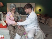 FAKEhub - The Very Horny GILF gets the cobwebs out of her panties before fucking a huge cock 1/16