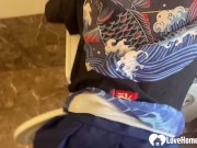 I ripped her pantyhose and penetrated her pussy while she was stuck in washing machine. 10/16