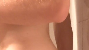 White Twink fucked by dildo and cums