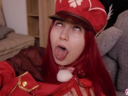 Slutty Redhead Toffina Sucks A Big Dildo 4/16