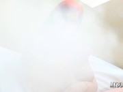 Big Tits natural RedHead Dance and BouncingBoobs next Smoking with Red Lipstick 13/16