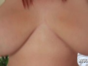 Big Tits natural RedHead Dance and BouncingBoobs next Smoking with Red Lipstick 9/16