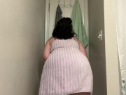 BBW Towel Drop Tease
